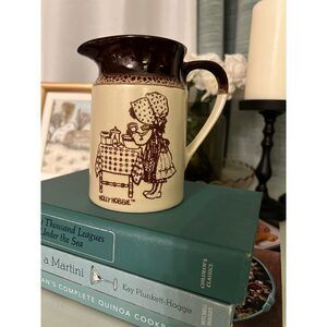 Vintage 1979 Holly Hobbie Stoneware Creamer Pitcher Hearth & Home Small